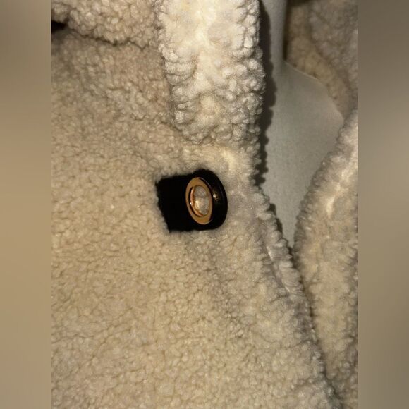 Zara Ecru fully lined jacket sz L NWT - Picture 4 of 11